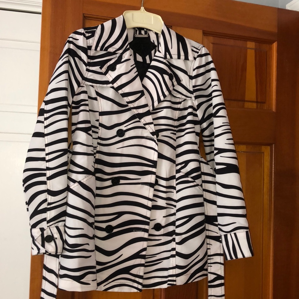 kids zebra rain coat